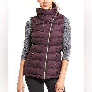 Athleta Purple Puffer Vest